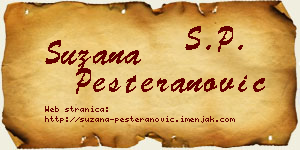 Suzana Pešteranović vizit kartica